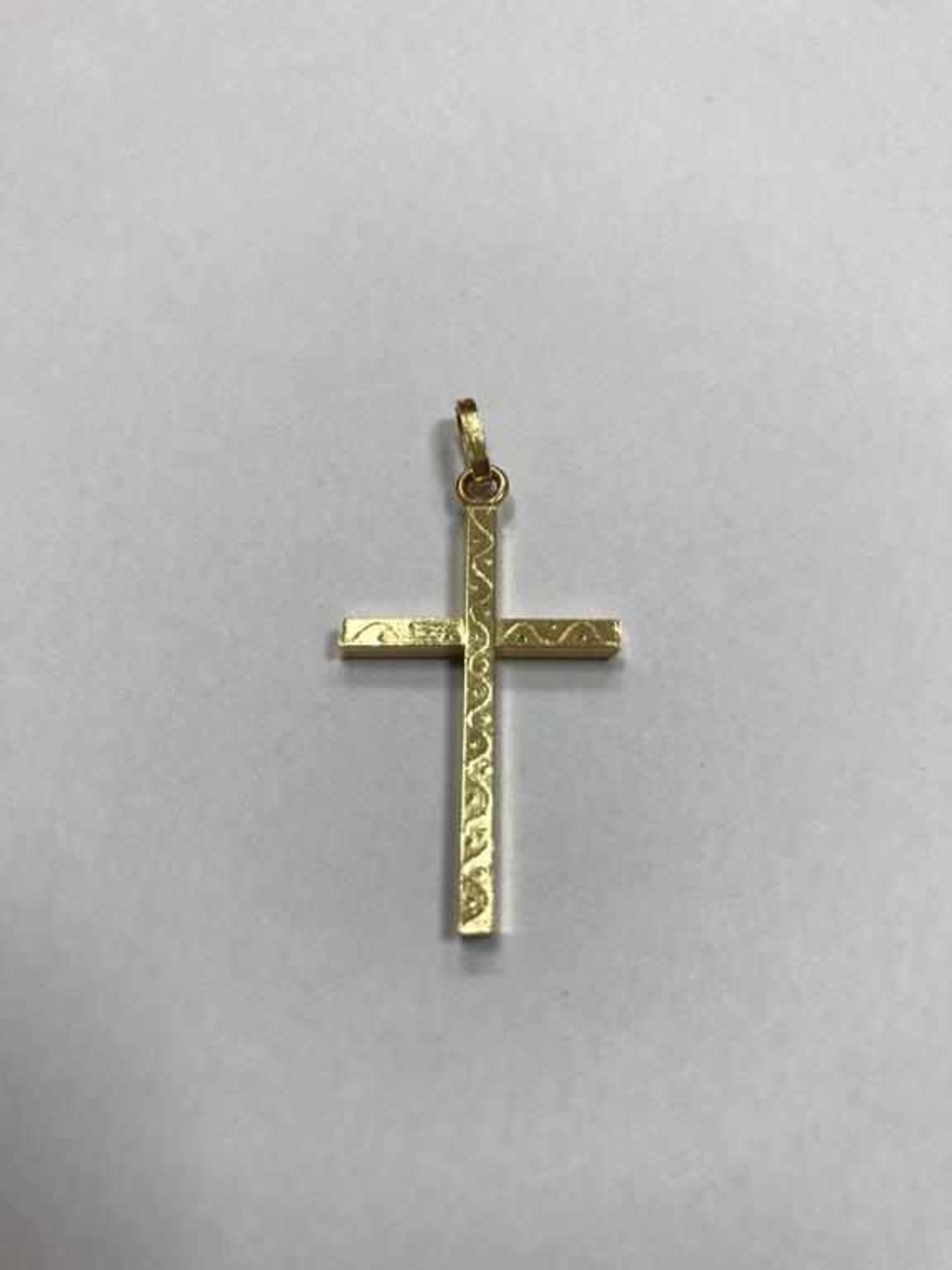 Goldkreuz585 Gold, Maße: 4 cm x 2 cm, Gewicht: 1,9 g, Zustand: gut