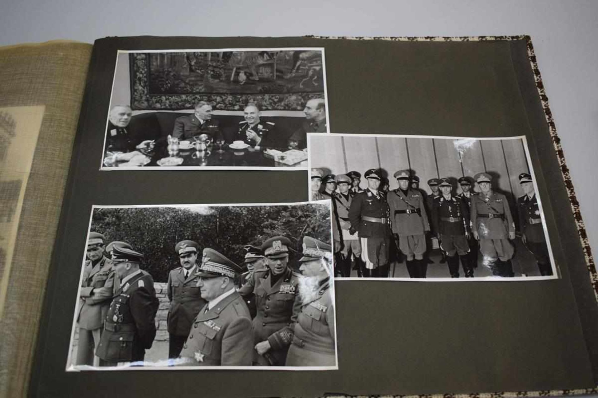 Nachlass: General Alfred Haubold, Fotoalbum 2. Weltkrieg u.a. Adolf Hitler, Mussolini etc. 292 - Bild 24 aus 25