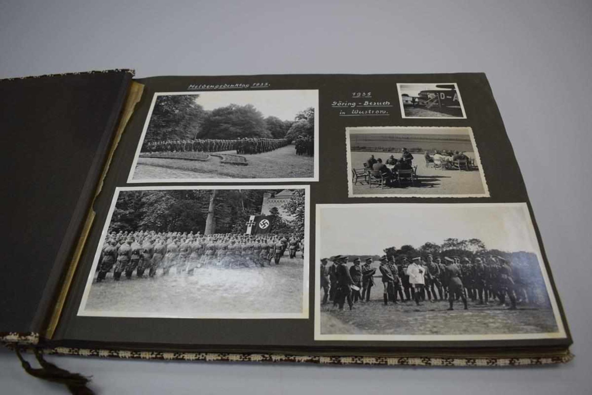 Nachlass: General Alfred Haubold, Fotoalbum 2. Weltkrieg u.a. Adolf Hitler, Mussolini etc. 292 - Bild 2 aus 25