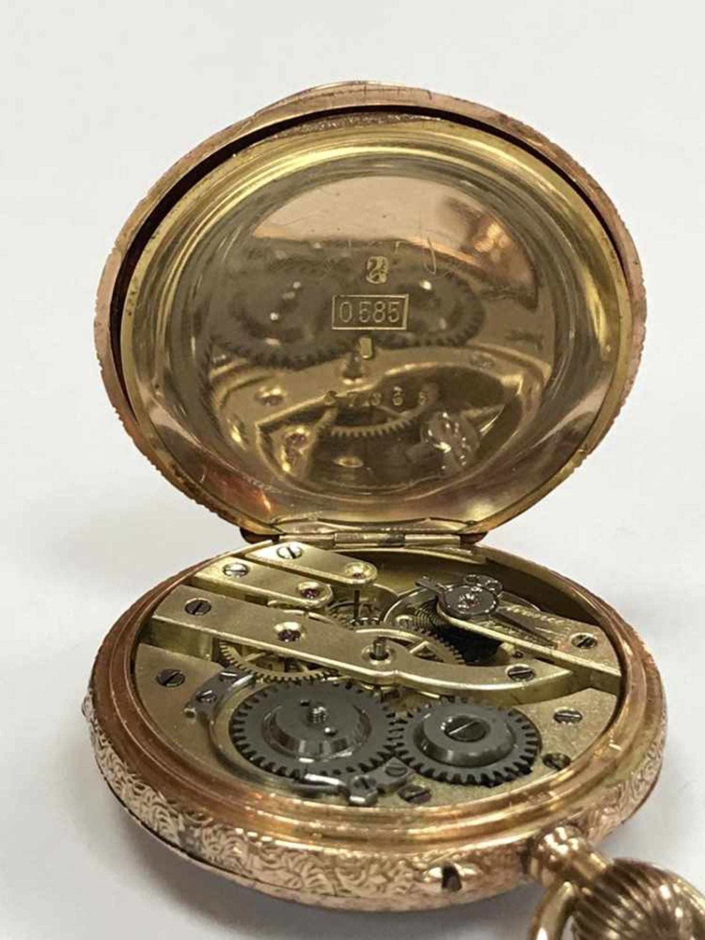 Gold Taschenuhr 585 "Bleienheuft Cöln a Rhein"Wohl Deutschland um 1880, Material: 585 Gold, Uhr - Image 6 of 6