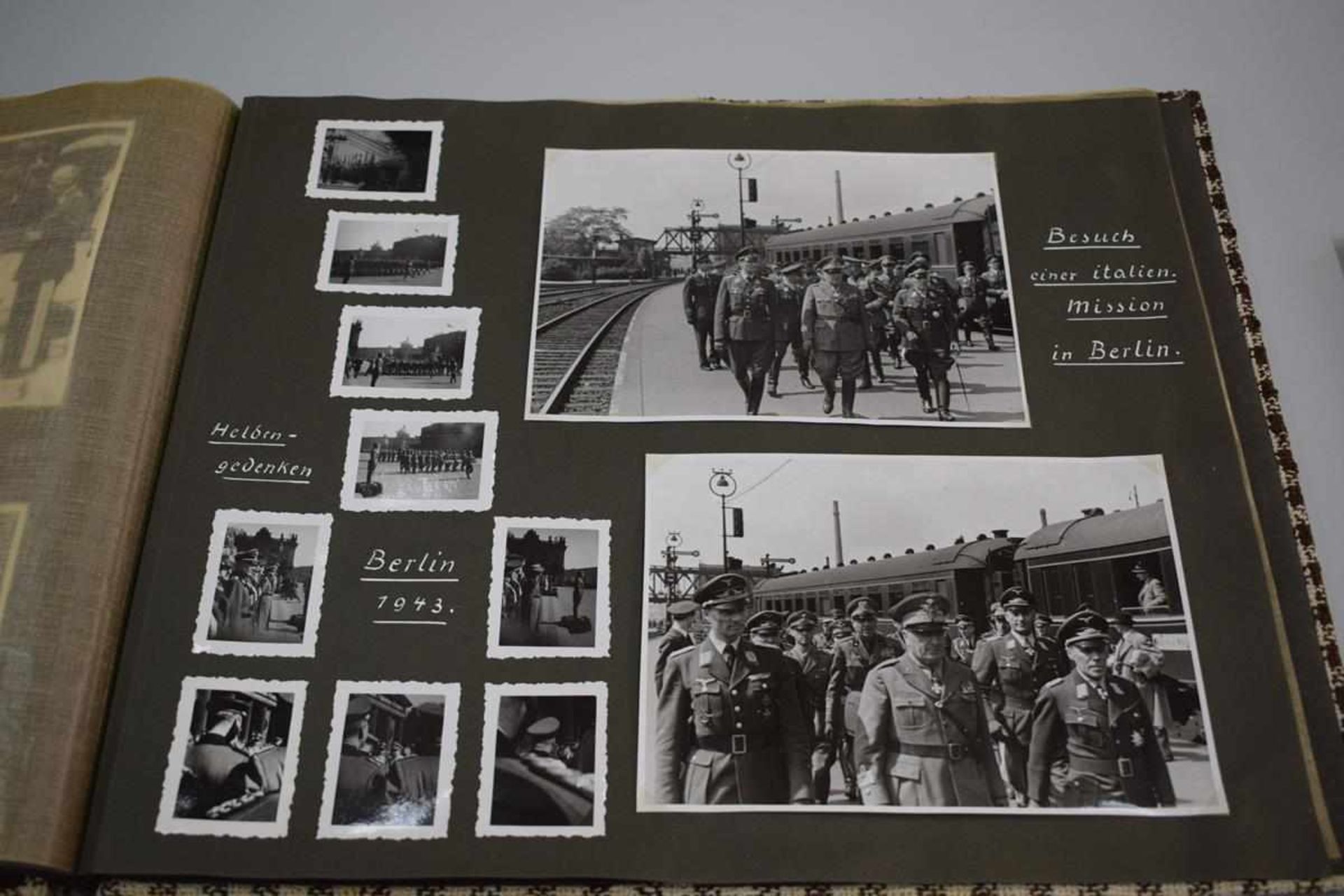 Nachlass: General Alfred Haubold, Fotoalbum 2. Weltkrieg u.a. Adolf Hitler, Mussolini etc. 292 - Bild 23 aus 25