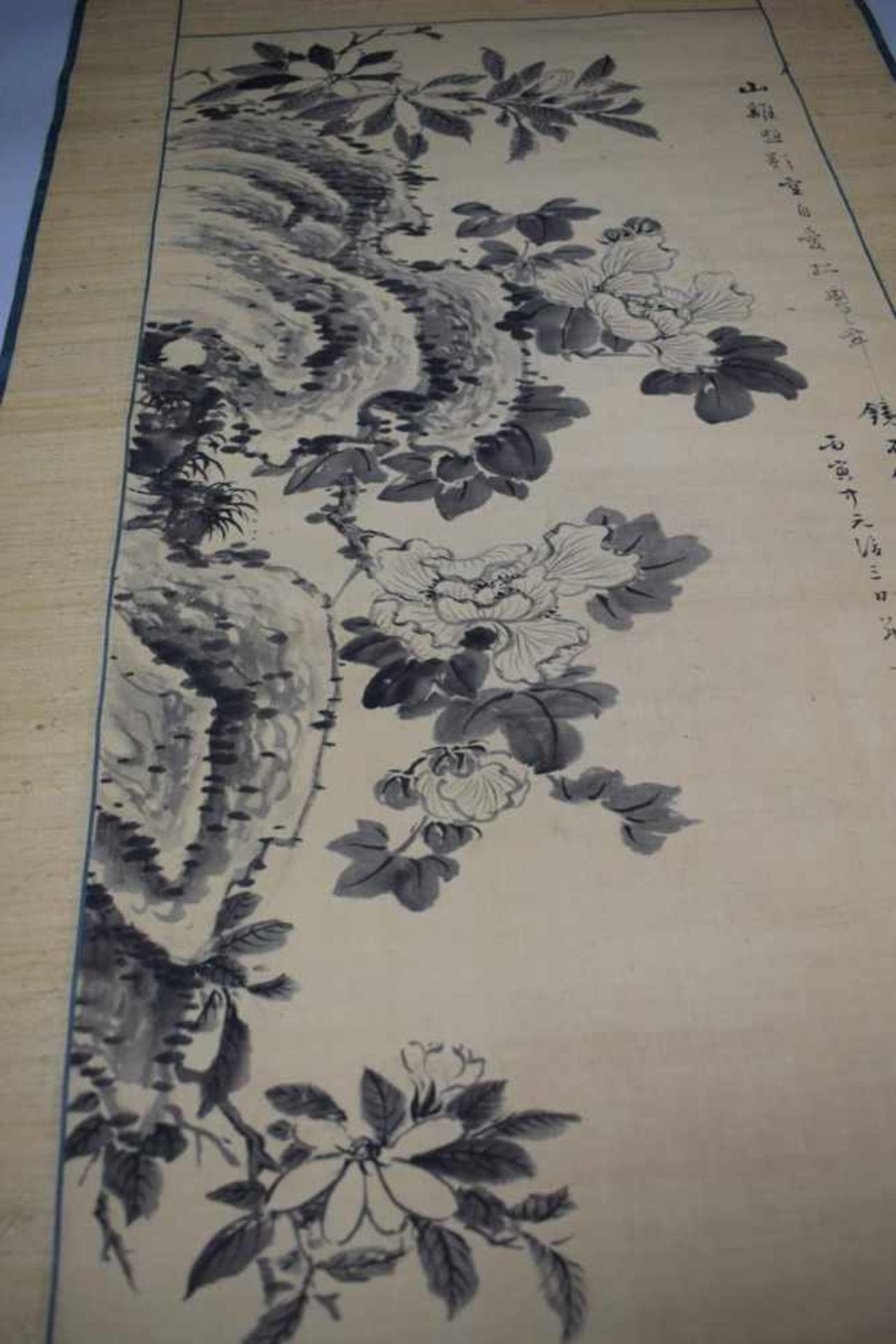 Kumagai Suiko (1775-1868) "Mandarinenenpaar" Japanisches Rollbild in Original HolzboxTusche auf - Bild 5 aus 19