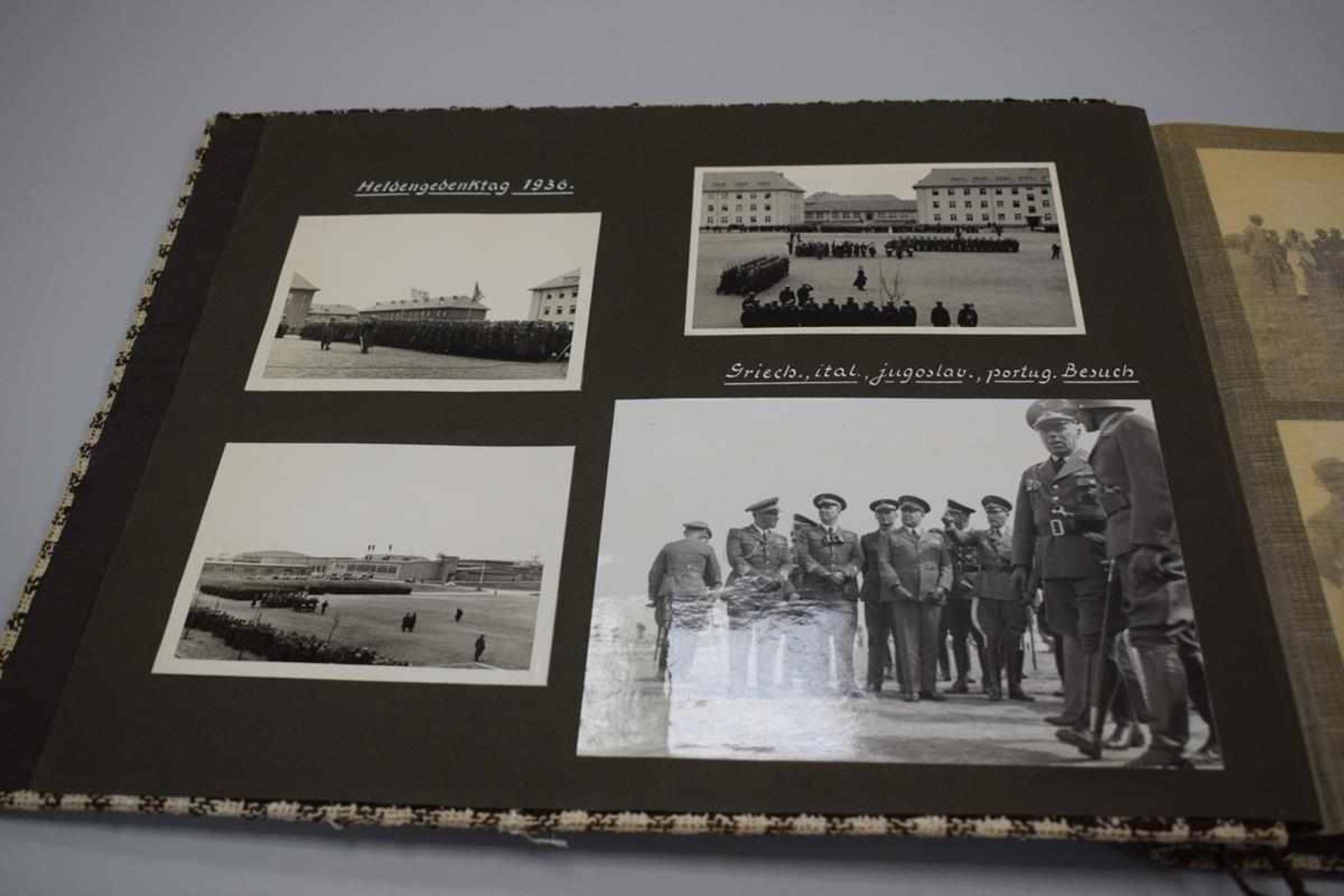 Nachlass: General Alfred Haubold, Fotoalbum 2. Weltkrieg u.a. Adolf Hitler, Mussolini etc. 292 - Bild 5 aus 25