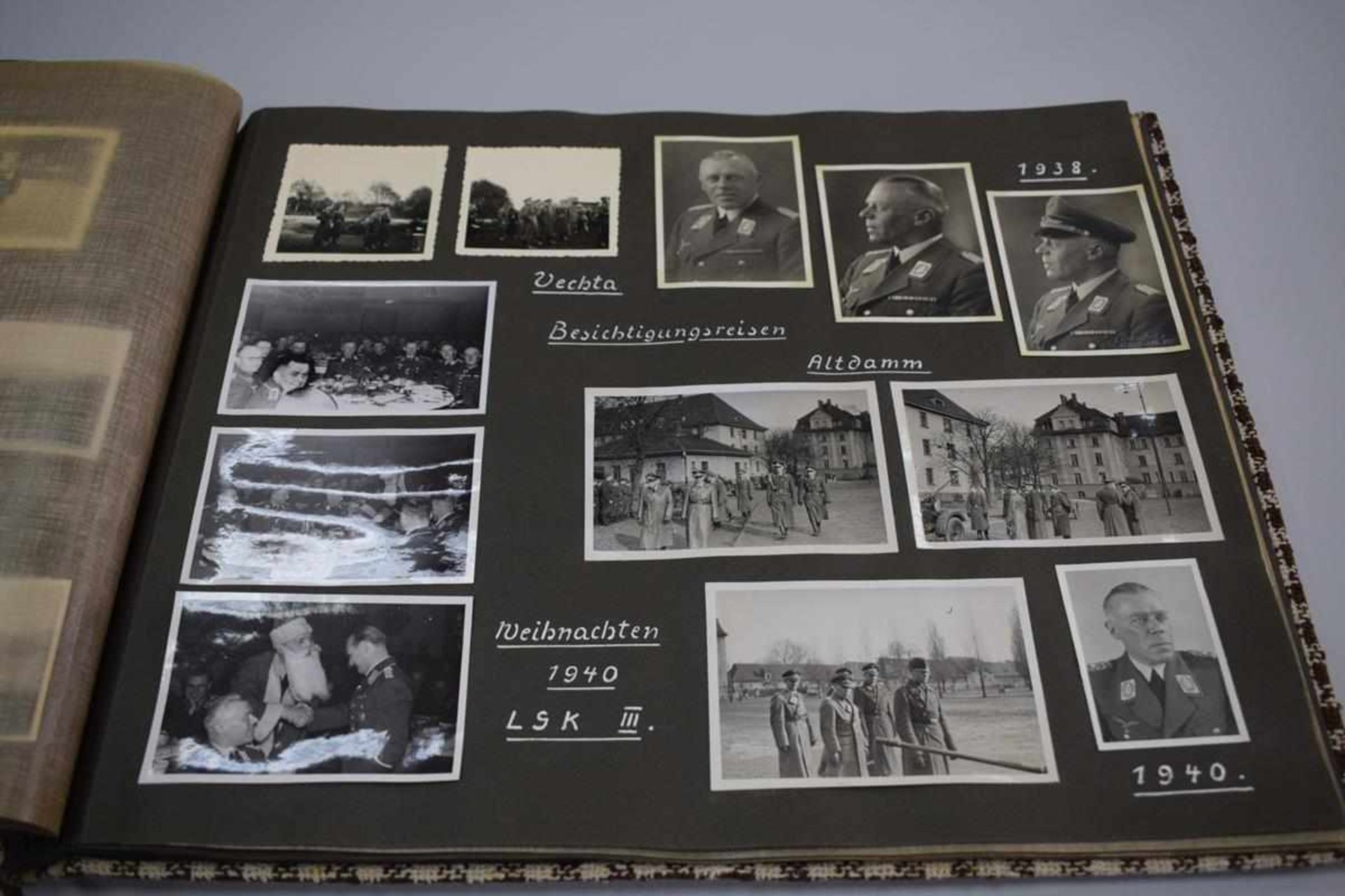 Nachlass: General Alfred Haubold, Fotoalbum 2. Weltkrieg u.a. Adolf Hitler, Mussolini etc. 292 - Bild 16 aus 25