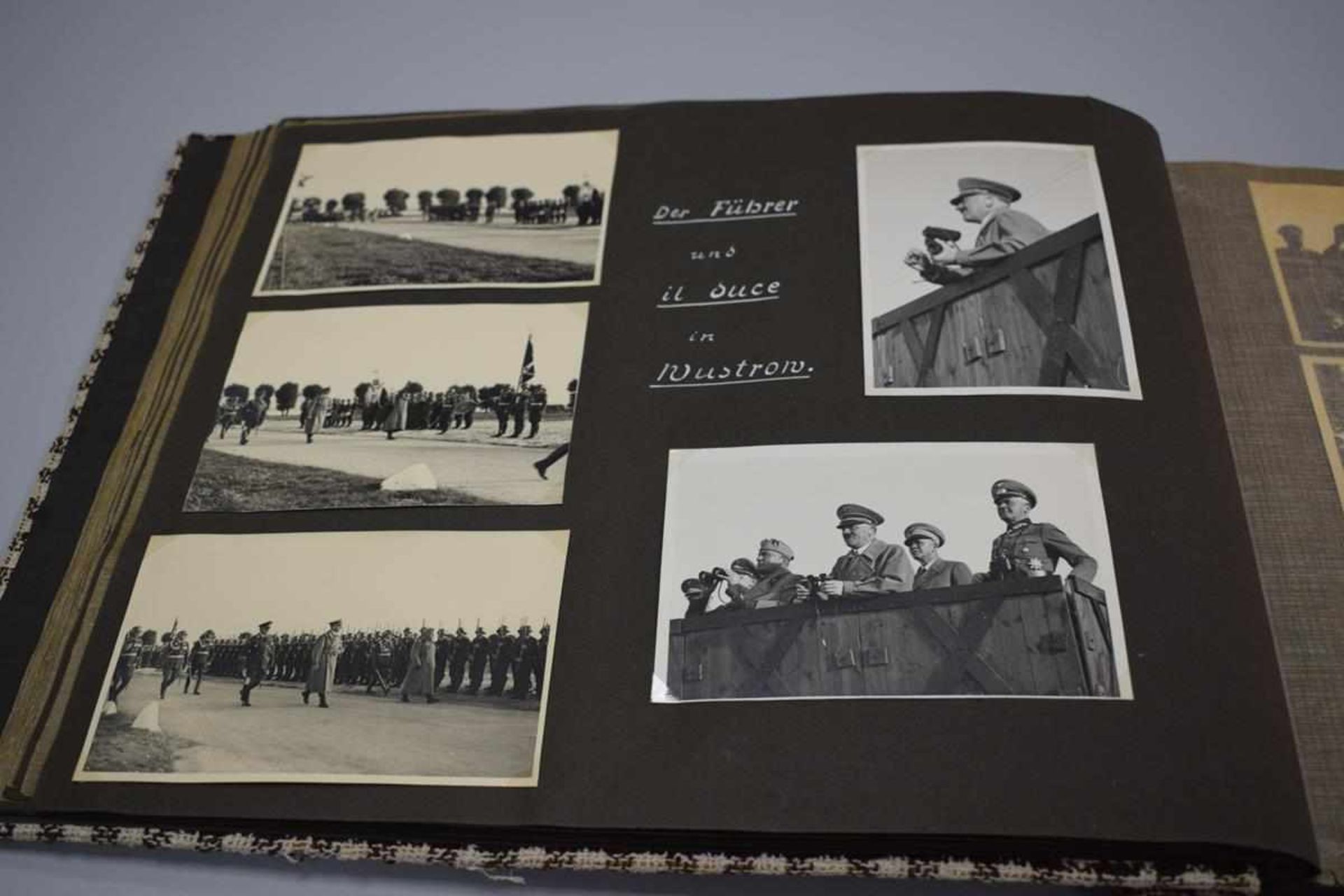 Nachlass: General Alfred Haubold, Fotoalbum 2. Weltkrieg u.a. Adolf Hitler, Mussolini etc. 292 - Bild 12 aus 25