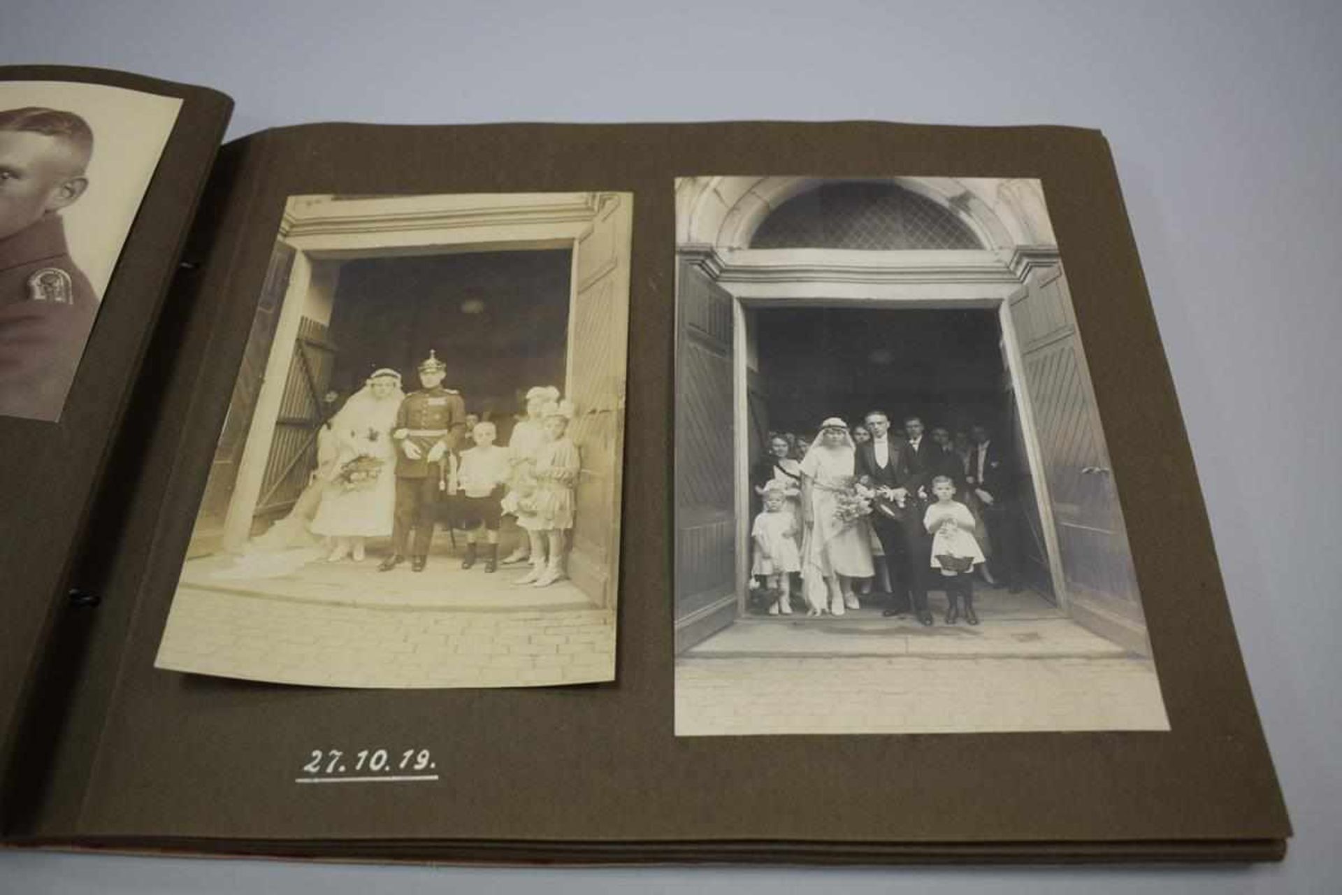 Nachlass: General Alfred Haubold, Fotoalbum Haubold in jungen Jahren Hochzeit, Hindenburg 286 - Bild 17 aus 27