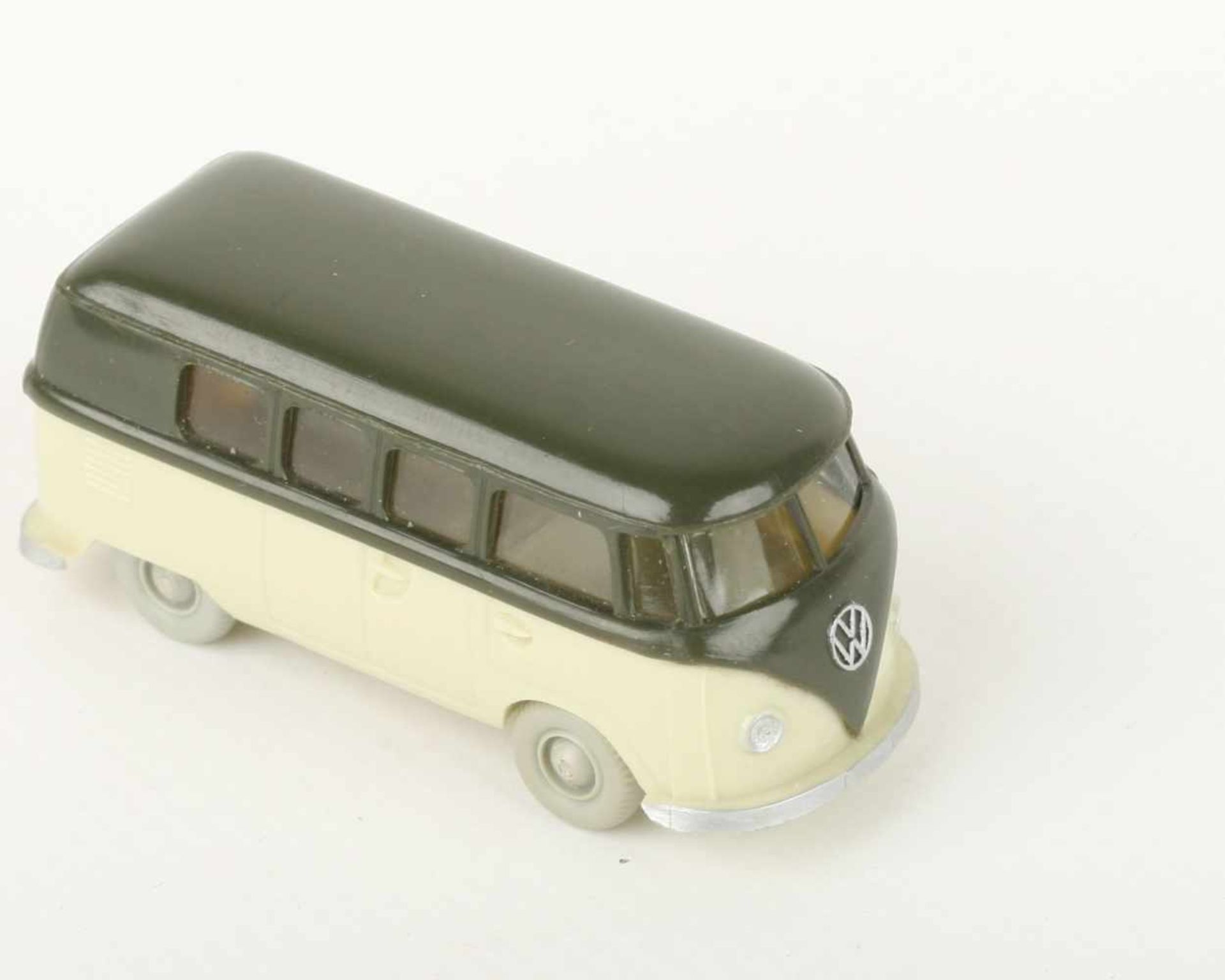 Wiking VW T1 Bus olivgrün/h'grünbeige 310/8p, neuwertig