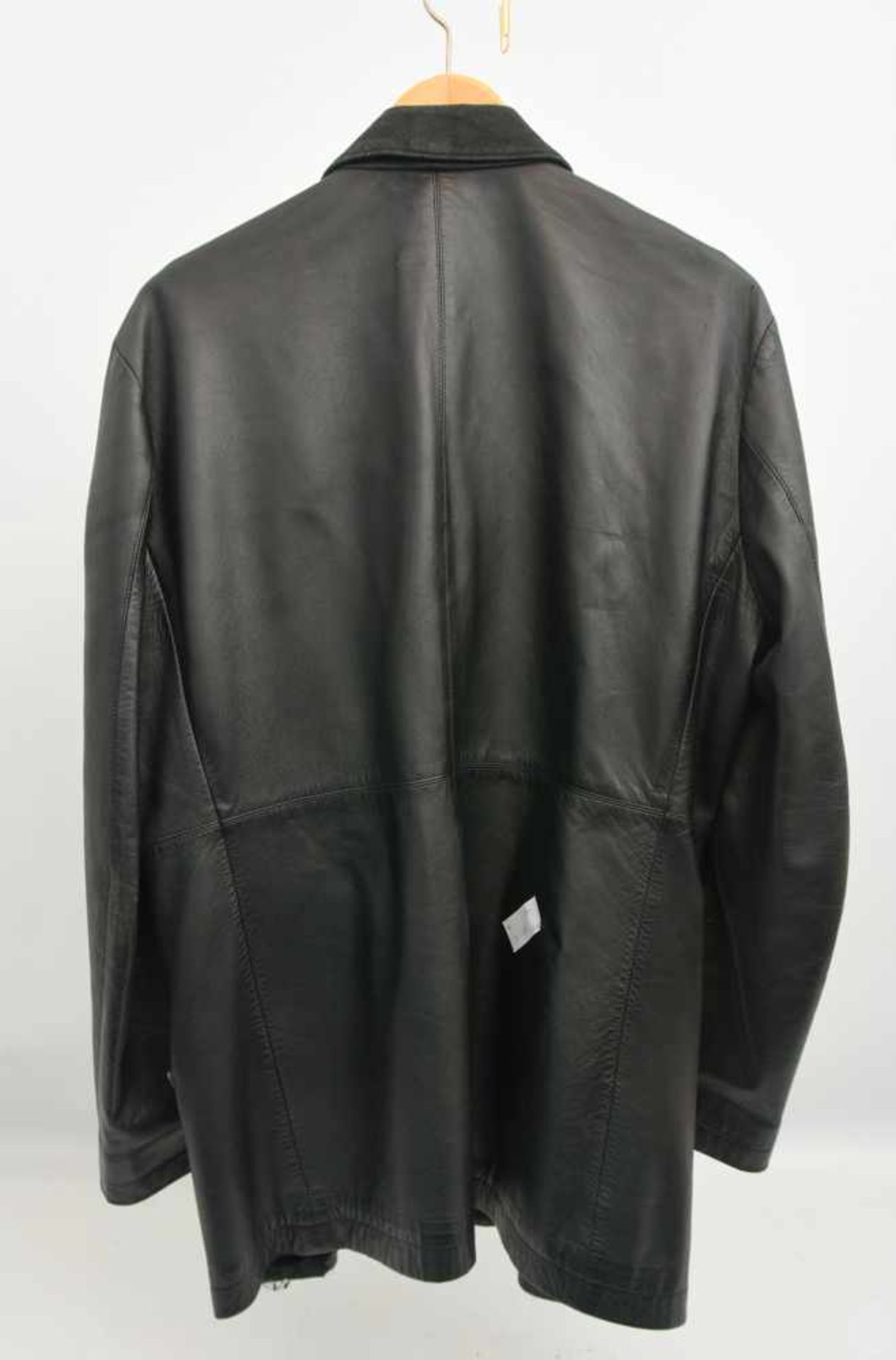 VERSACE "JEANS COUTURE" HERRENJACKE GR 40/54,schwarzes Leder/Polyester, Italien 2000er-Jahre - Bild 2 aus 8