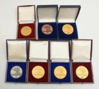 KONVOLUT "MANNSCHAFT DES JAHRES STUTTGART UND REGION", diverse Medaillen, 1976-1986 9 Medaillen