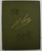 HEINRICH LANG, "Mappe mit 10 Zeichnungen", signiert, um 1890 Heinrich Lang (1838-1891), 10 in seinen