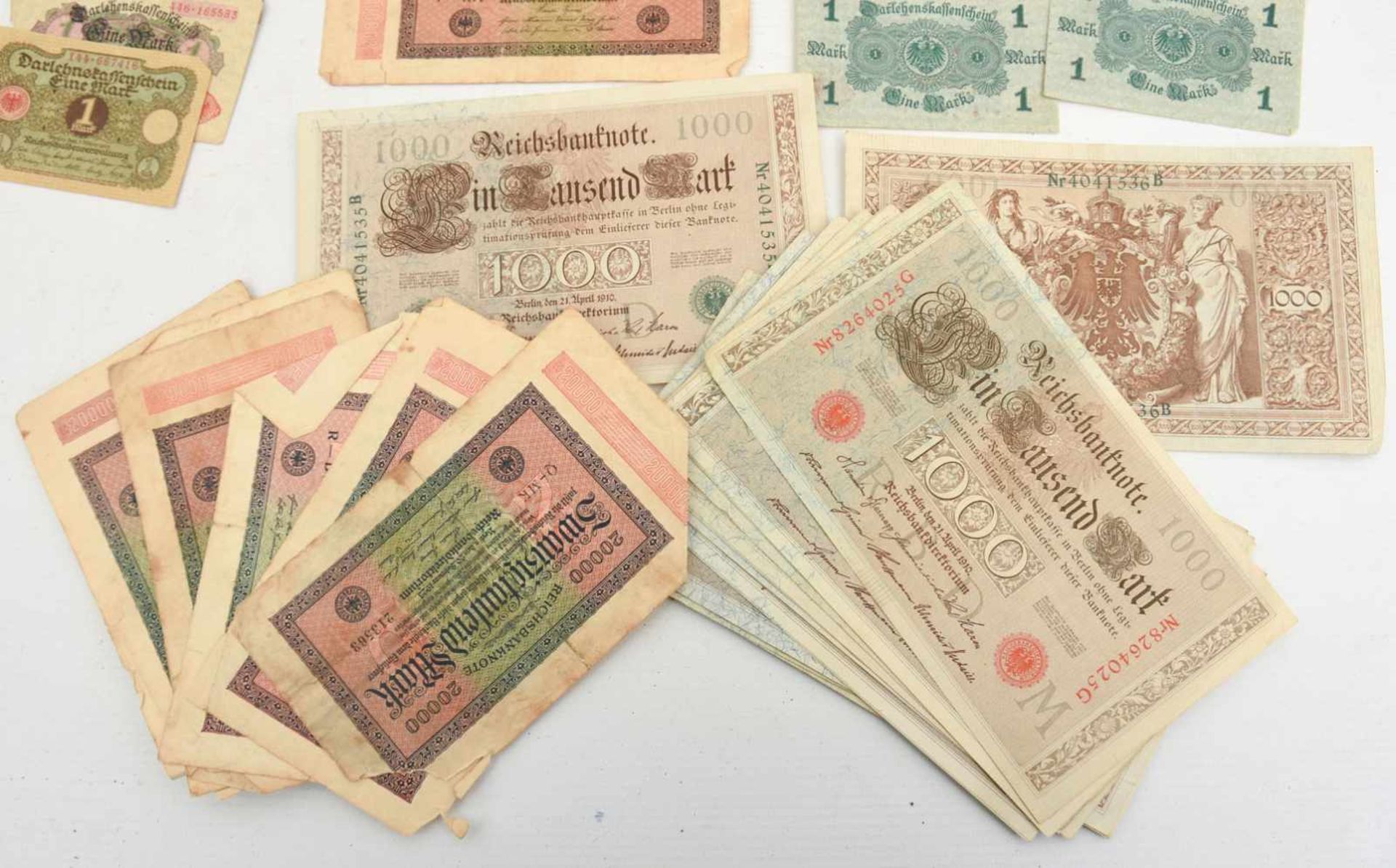 HISTORISCHE GELDSCHEINE/INFLATIONSGELD, Deutsches Reich/Württemberg 1910-1923 Verschiedene - Image 2 of 5