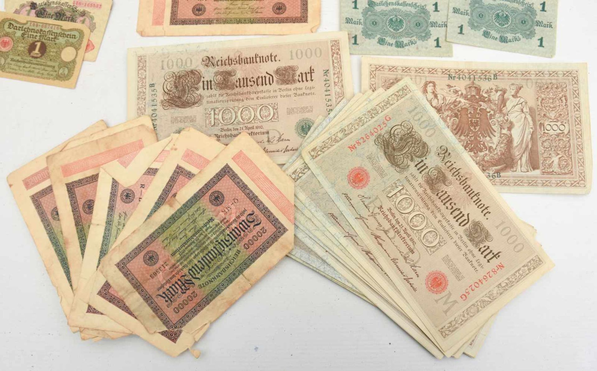 HISTORISCHE GELDSCHEINE/INFLATIONSGELD, Deutsches Reich/Württemberg 1910-1923 Verschiedene - Bild 2 aus 5