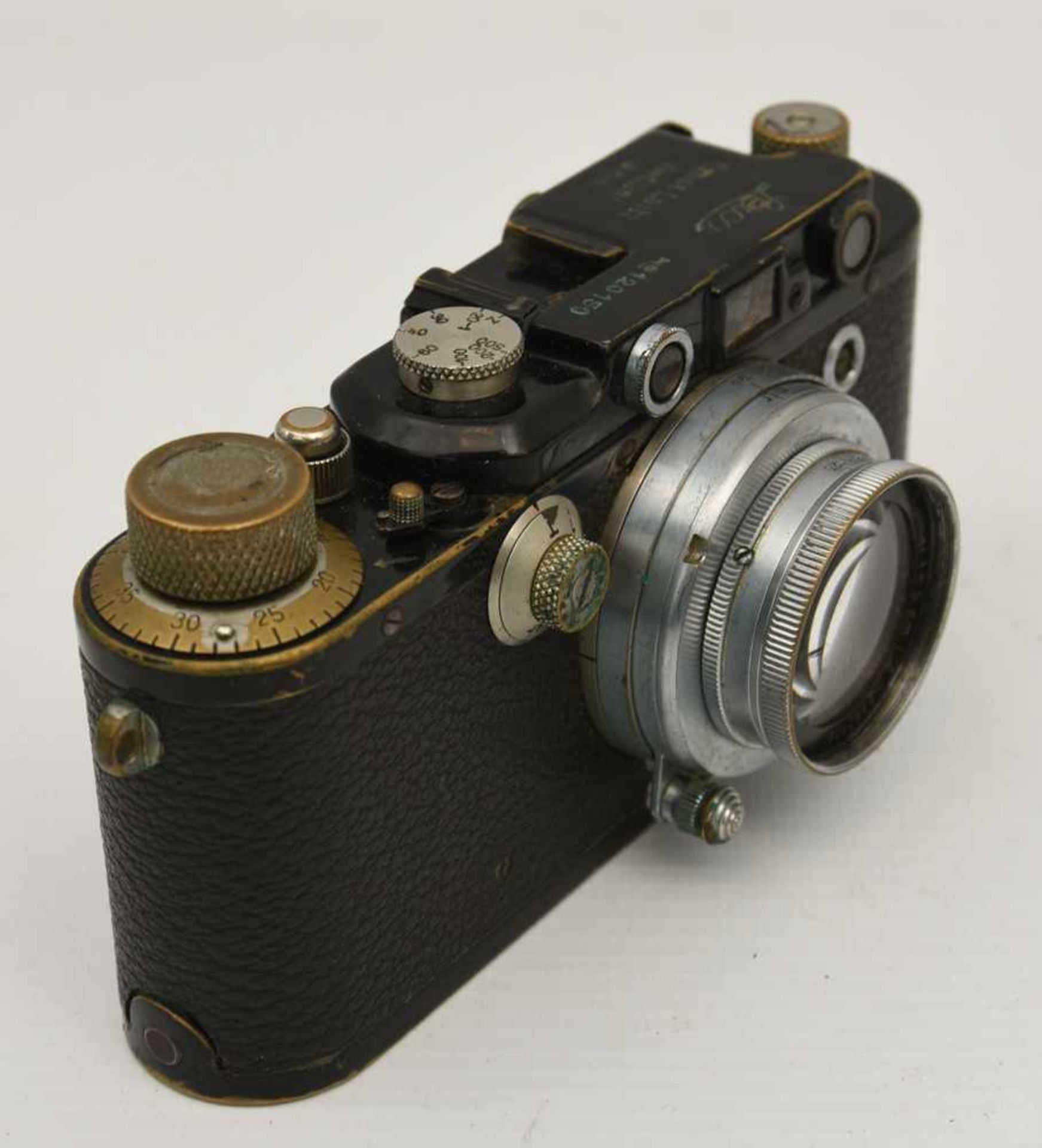 LEICA KAMERA, Deutsches Reich um 1935 Kamera der Firma Leica "Ernst Leitz Wetzlar D.R,.P." Alters- - Bild 4 aus 9
