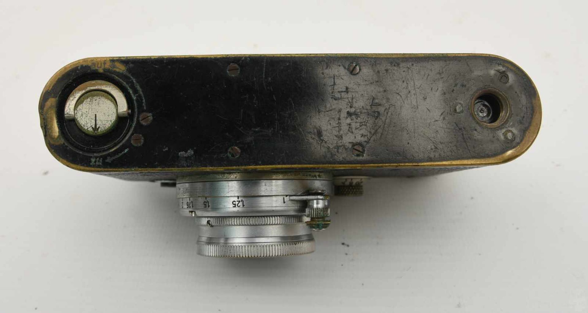 LEICA KAMERA, Deutsches Reich um 1935 Kamera der Firma Leica "Ernst Leitz Wetzlar D.R,.P." Alters- - Bild 7 aus 9