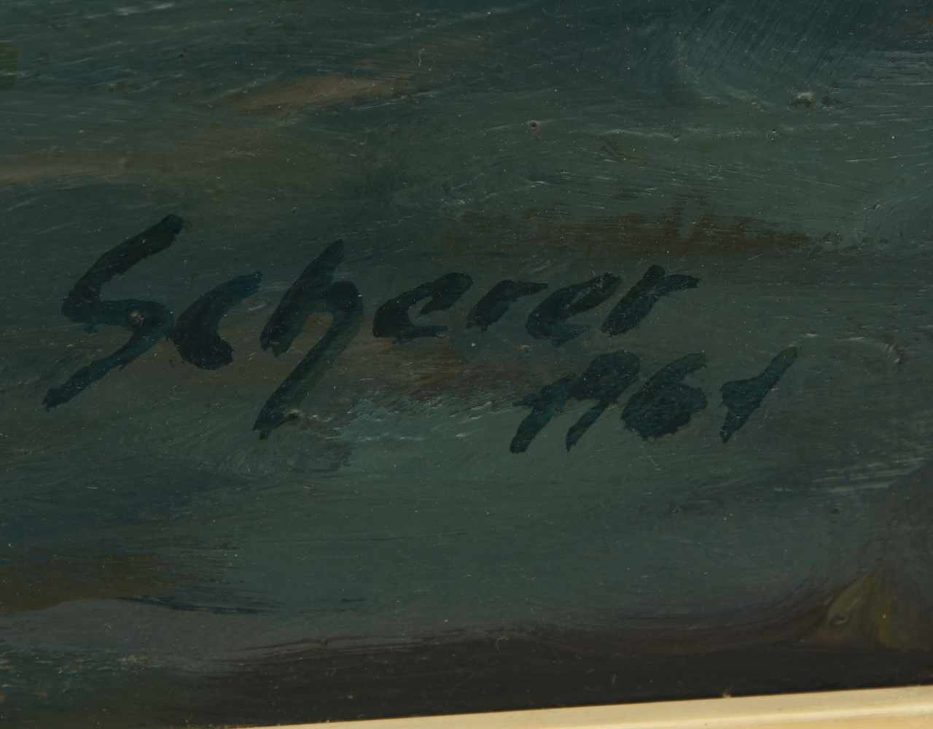 UNBEKANNTER KÜNSTLER:"Comer See", Öl auf Pappe, gerahmt, signiert und datiert Rechts unten - Bild 2 aus 3