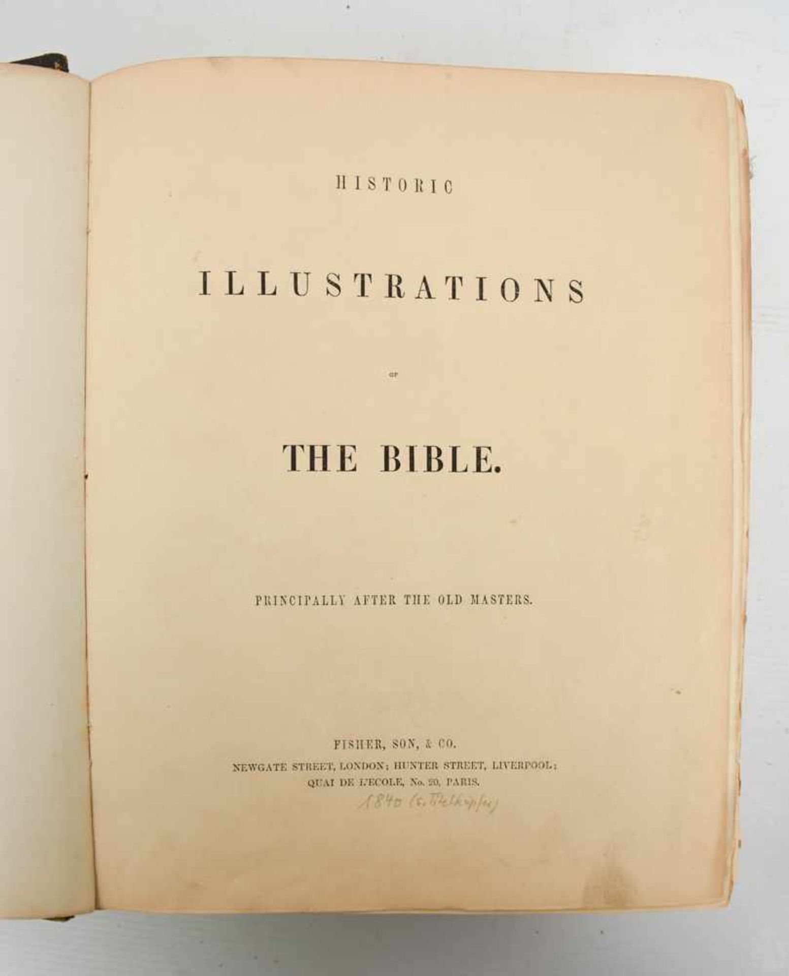 BIBEL UND BIBEL-ILLUSTRATIONEN, gebundene Ausgaben, Britisches Königreich 1840/ Deutsches Reich 1877 - Image 5 of 8