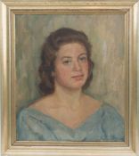 GERTRUD KOKEN-STEGEN,"Porträt einer junge Dame", Öl auf Leinwand, signiert und datiert , 20.