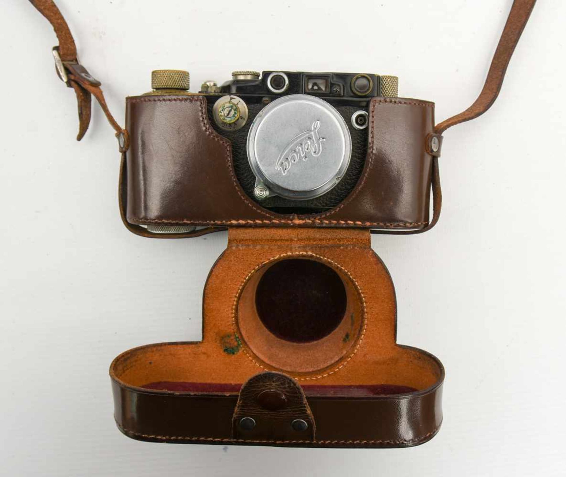 LEICA KAMERA, Deutsches Reich um 1935 Kamera der Firma Leica "Ernst Leitz Wetzlar D.R,.P." Alters- - Bild 9 aus 9