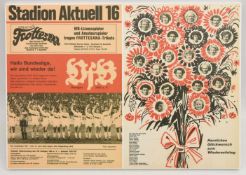 WANDBILD "STADION AKTUELL", bedrucktes Plastik, limitiert, Deutschland 2016 Zu Ehren von "40 Jahre