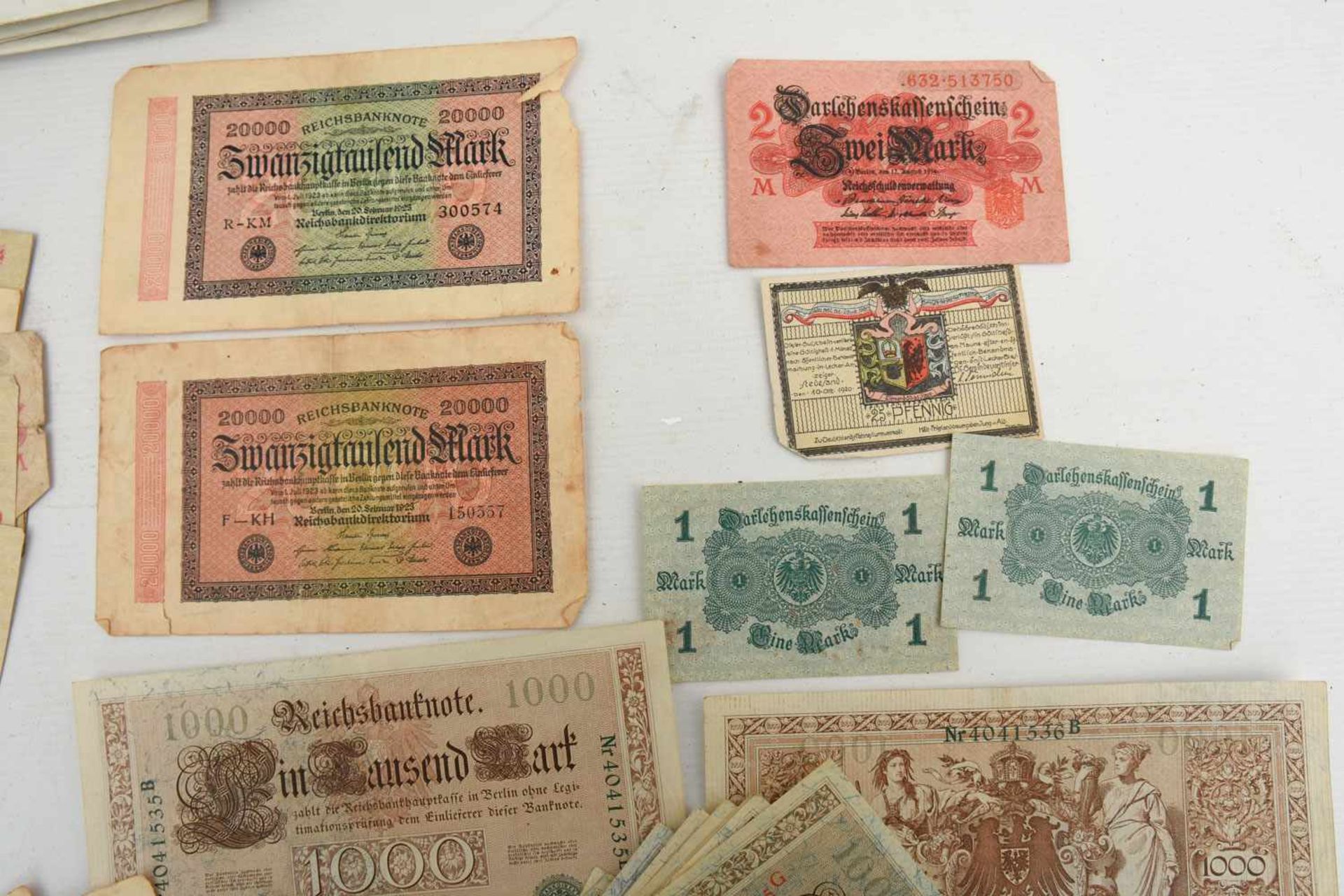 HISTORISCHE GELDSCHEINE/INFLATIONSGELD, Deutsches Reich/Württemberg 1910-1923 Verschiedene - Image 3 of 5