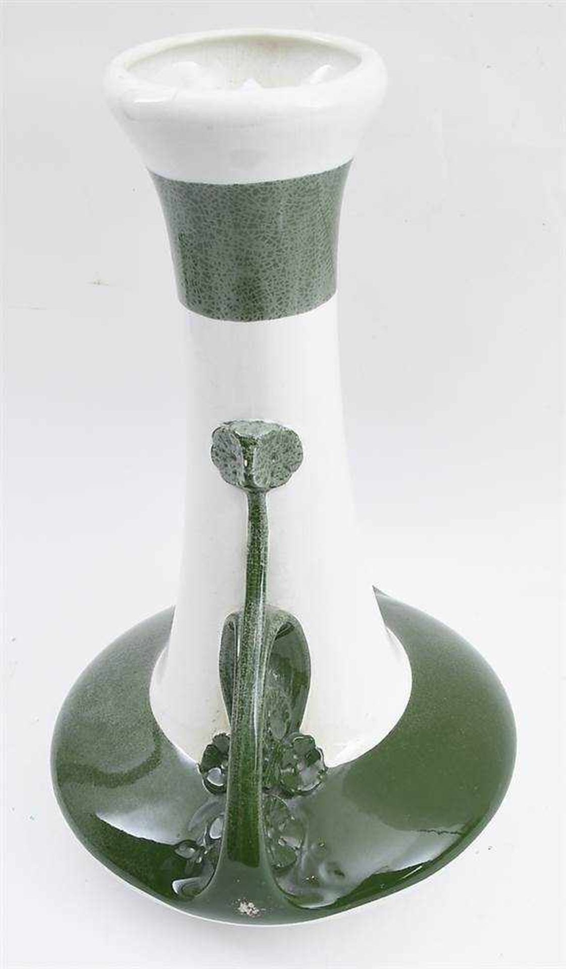 KELLER ET GUERIN (K ET G) LUNÉVILLE. Art Nouveau- Vase, bemalte und glasierte Keramik, gemarkt, - Bild 2 aus 2