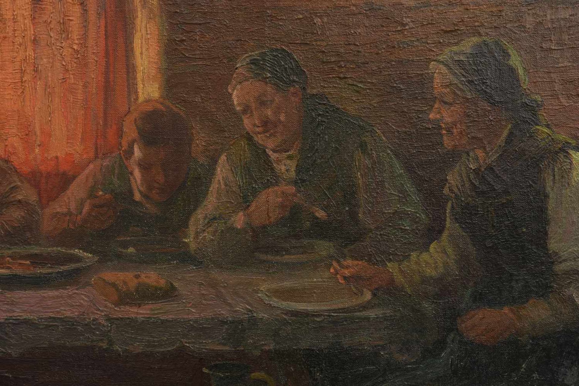 KONSTANTIN STOITZNER:"Herrenstammtisch", Öl auf Leinwand, gerahmt, signiert und datiert Konstantin - Bild 2 aus 6