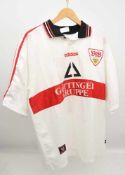 VFB TRIKOT BOBIC Nr. 11, GöttingerGruppe Adidas, Spielertrikot, 1996/97 Weiß/rot, Größe XL,