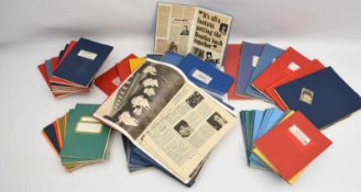 THE BEATLES- ORIGINAL CUTTINGS, aus Magazinen zusammengetragen, UK/ BRD 1960er-Jahre 41 Hefte DIN