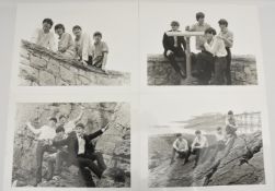 THE BEATLES- PHOTOGRAPHS 2: SW-Abzüge auf Hochglanzpapier, Weston-super-Mare Beach 1963 Vier