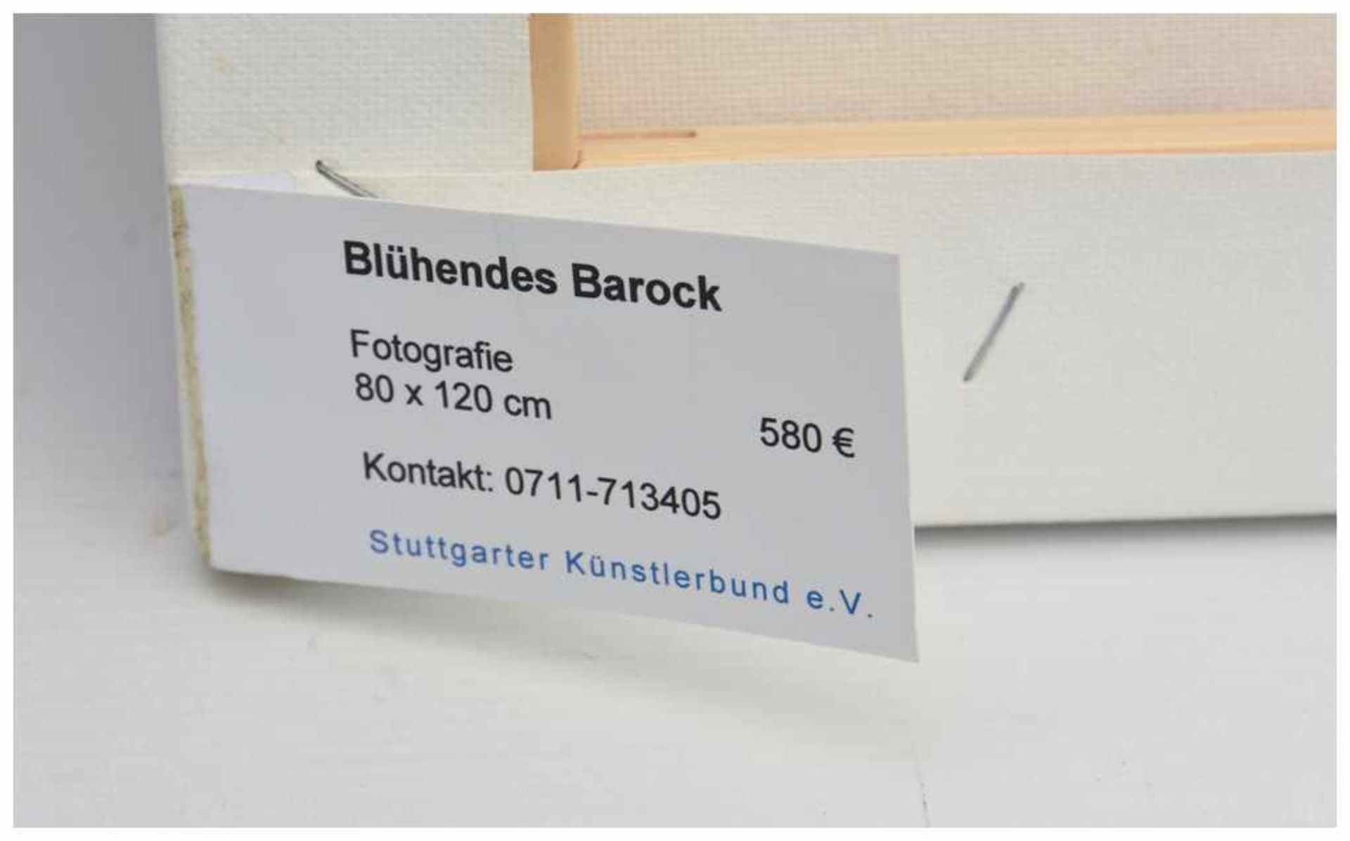 GÜNTHER BURKHARDT,"Blühendes Barock", Fotodruck auf Leinwand, 21. limitiert, 21. Jahrhundert Zu - Bild 3 aus 3