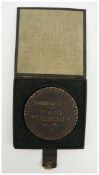 "EHRENPREIS DES REICHSPRÄSIDENTEN", Bronzemedaille mit Originalbox, Weimarer Republik 1930 Prägung