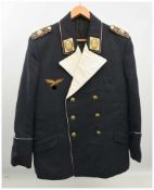 LUFTWAFFEN-UNIFORM "KLEINER ROCK", (ca. Gr. 40), Tuch/SatinDeutsches Reich um 1940 Uniformjacke