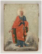 MARIENBILDNIS, Öl auf Lärchenholz, 18. Jahrhundert Darstellung der Heiligen Maria in typischer