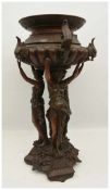 "DREI GRAZIEN", Messing-/Kupferguss, Frankreich um 1900 Nach einer Originalskulptur entstanden,