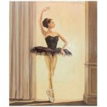 WILLY KRAUSS:"Prima Ballerina", Öl auf Maltuch, signiert und datiert Darstellung einer Ballerina