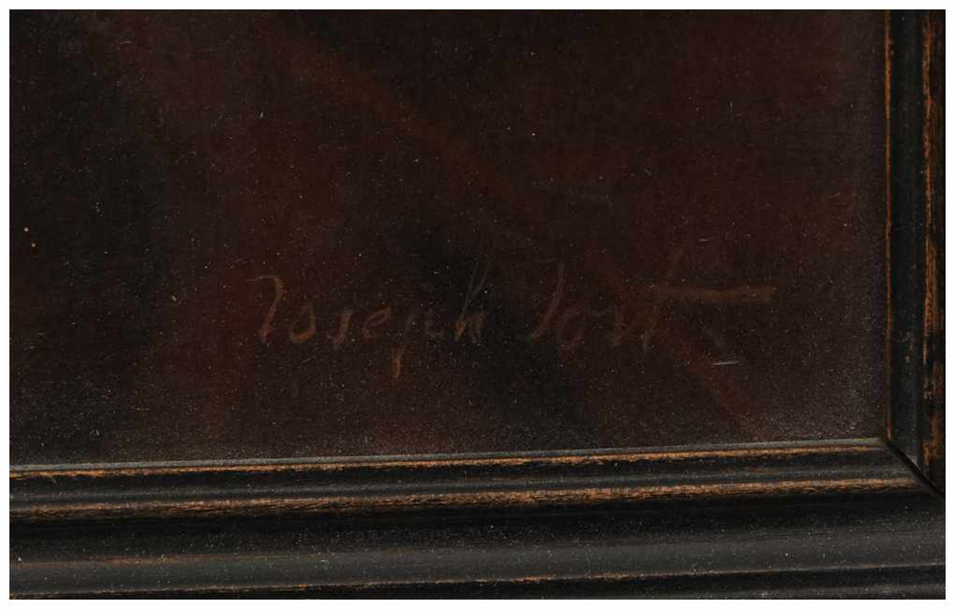 JOSEPH JOST,"Blumenstrauß in Böhmischer Glasvase", Öl auf Holz, gerahmt und signiert, frühes 20. - Image 2 of 3