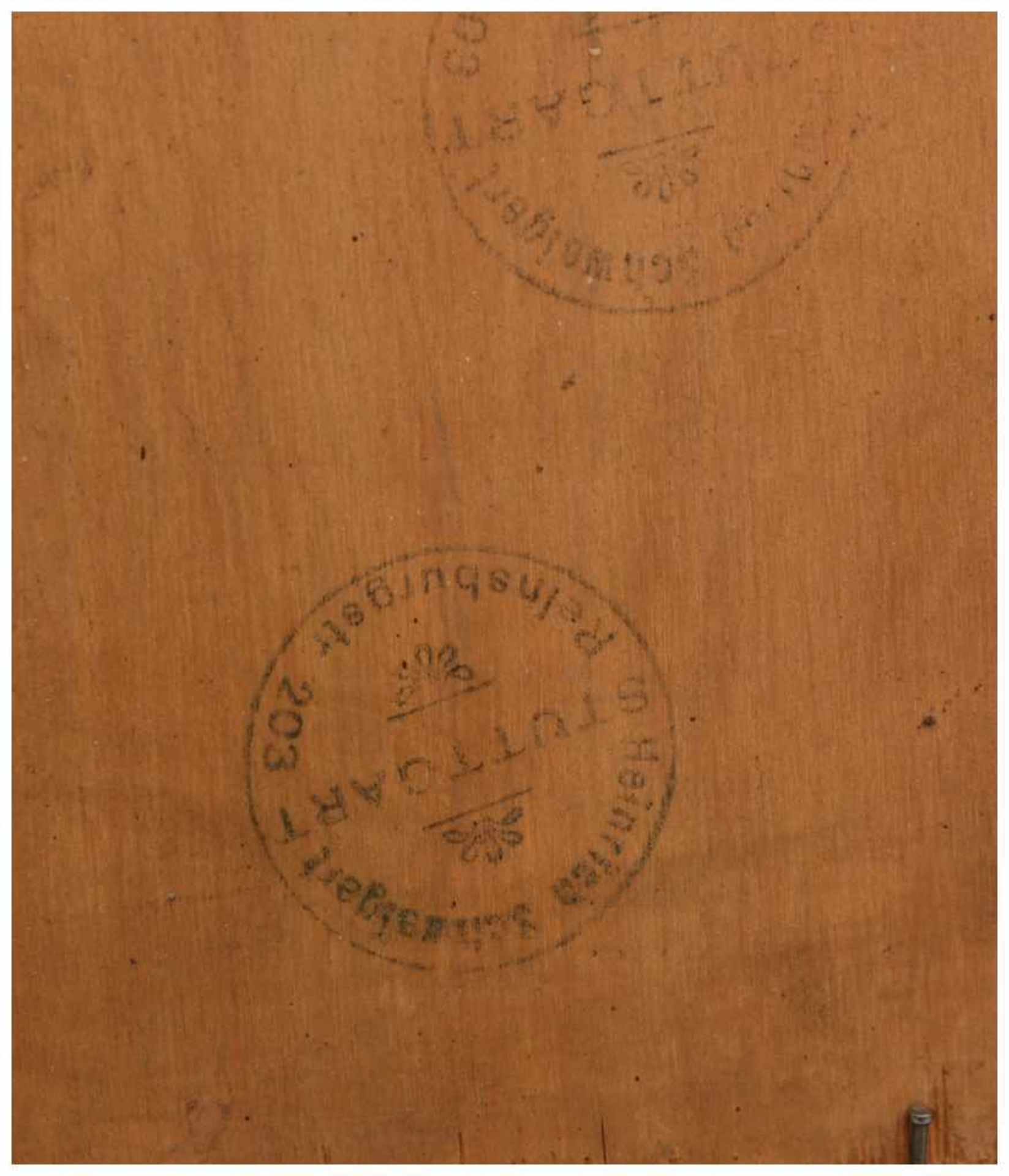 CORNELIUS MÜLLER,"An der Tränke", Öl auf Holzplatte, gerahmt und signiert Cornelius Müller (1894- - Image 4 of 4