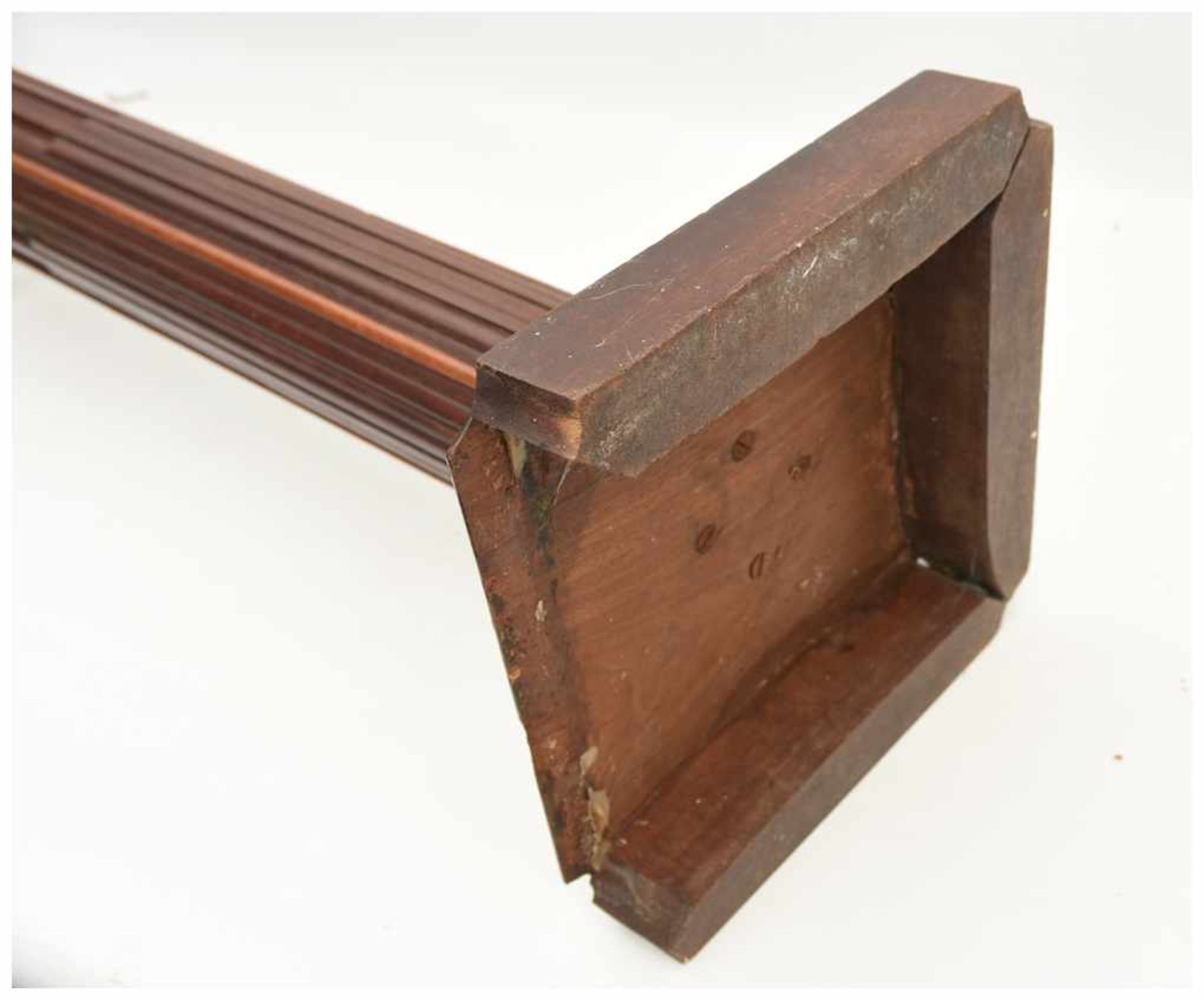 DEKOSÄULE 5, gebeiztes gedrechseltes Holz, Frankreich um 1900 Höhe: 98 cm, Standfläche: 25 cm. - Bild 3 aus 12