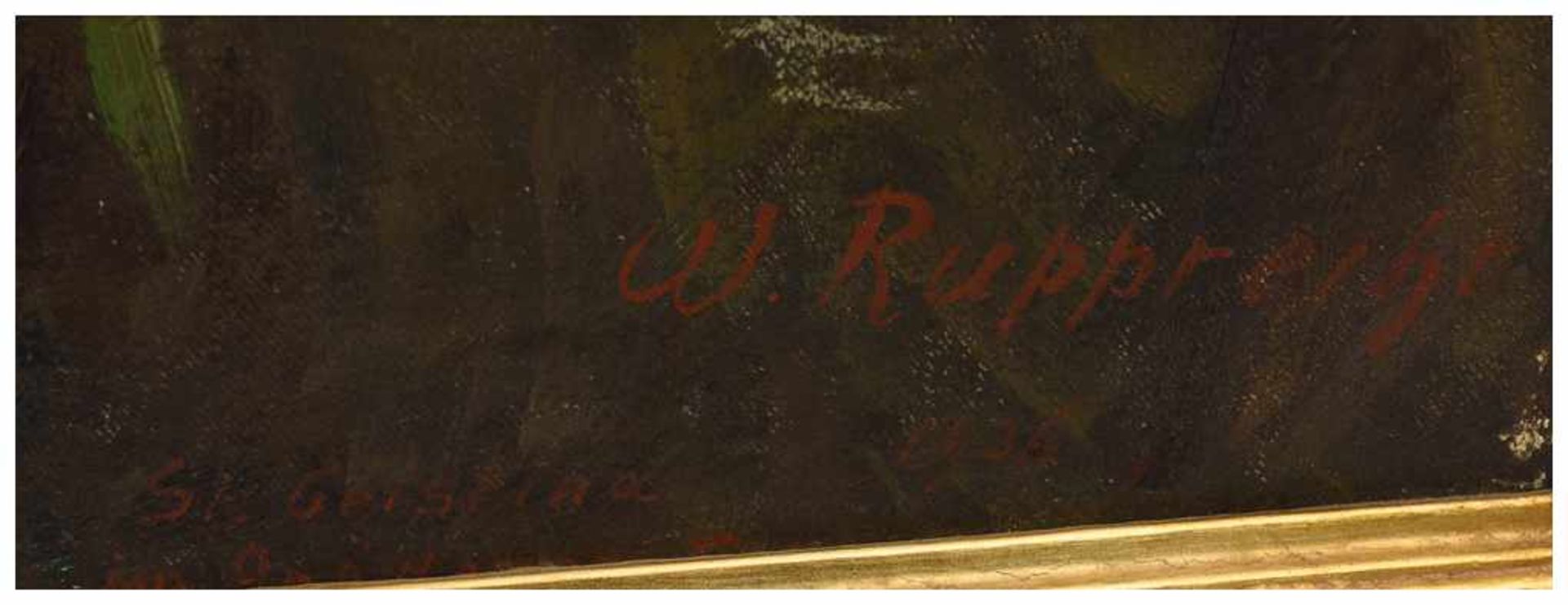 WILHELM RUPPRECHT, "Sankt Cristina", Öl auf Platte, gerahmt und signiert Wilhelm Rupprecht (1881- - Image 2 of 5