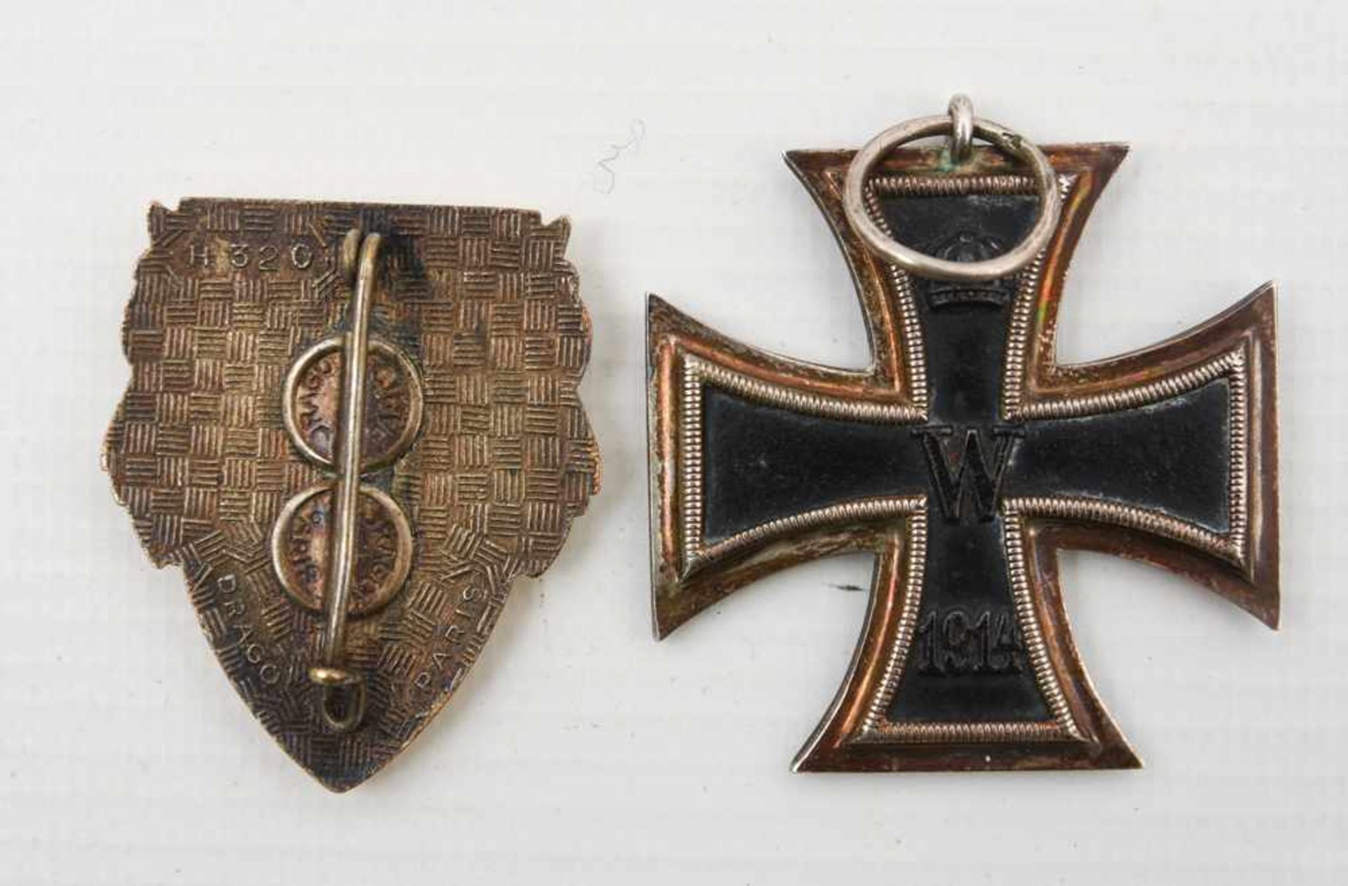 ZWEI ORDEN, Französischer Orden Artillerieregiment und Eisernes Kreuz, 1.Hälfte 20. Jahrhundert 405. - Bild 2 aus 2