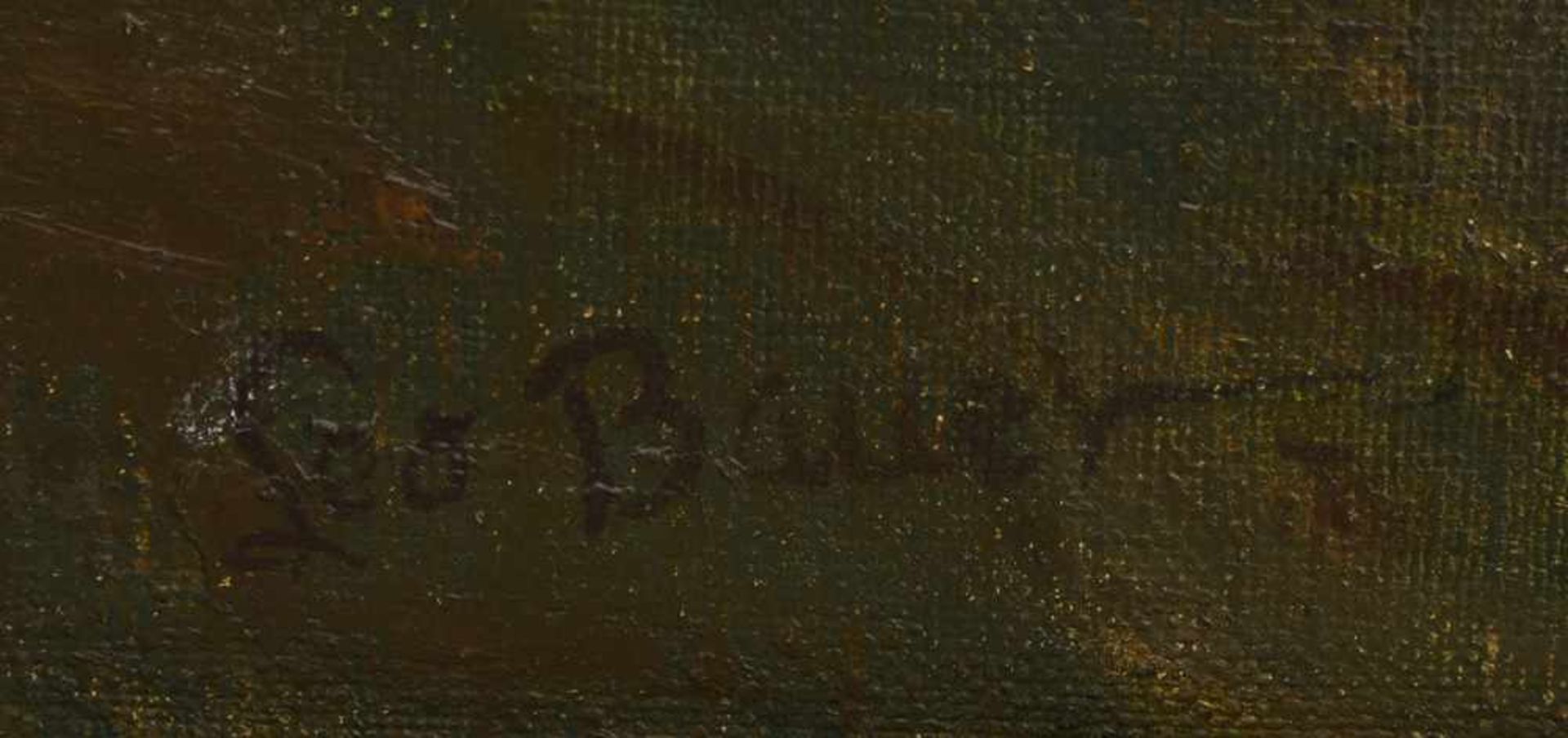 LEO BAUR:"DER PFAFFENSEE BEIM BÄRENSCHLÖSSLE", gerahmt und signiert Leo Baur (1872-1960). Links - Bild 2 aus 3