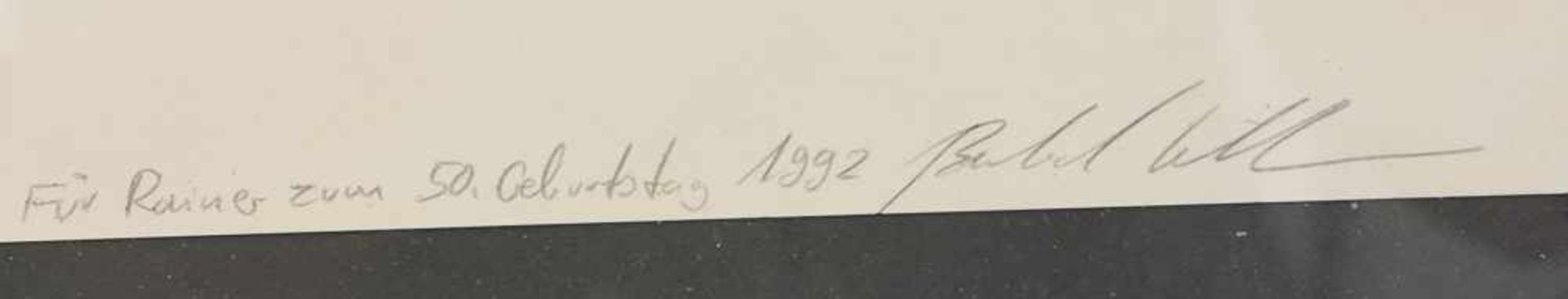 "MARCIA HAYDÉE: CARMEN 1988", Fotodruck auf Papppapier, hinter Glas gerahmt, mit Widmung und - Bild 4 aus 5