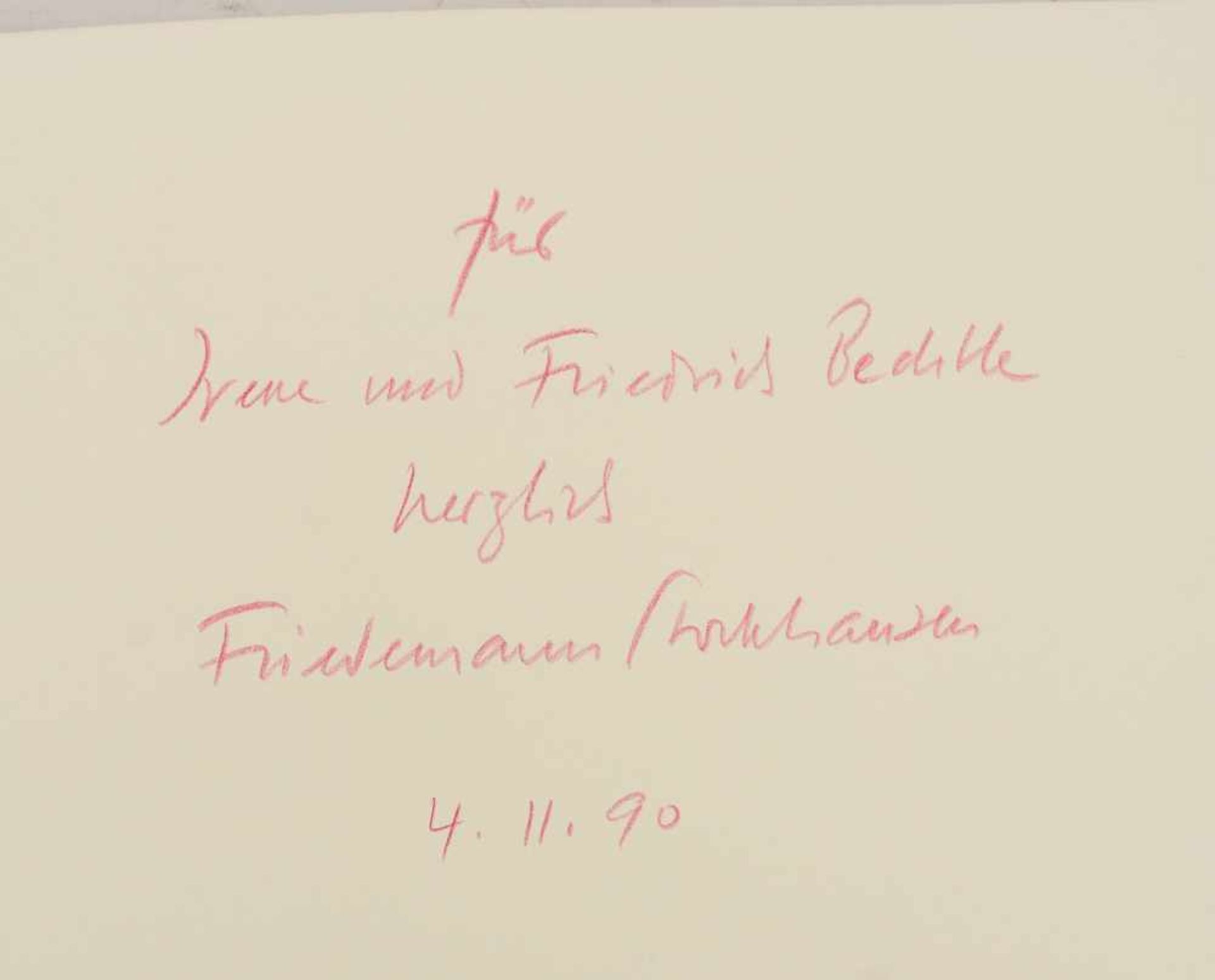 FRIEDEMANN VON STOCKHAUSEN:"KOMPOSITION MIT STAPEL UND TISCH", Mischtechnik auf Papier, hinter - Bild 7 aus 9