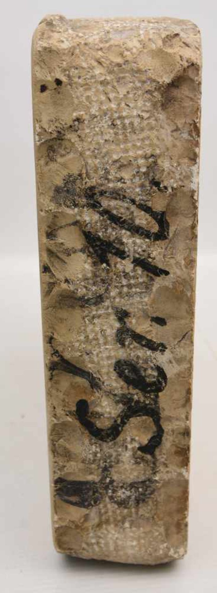 ZWEI DRUCKPLATTEN, Standstein graviert, 1. Hälfte 20. Jahrhundert Zwei Druckplatten aus Sandstein, - Bild 3 aus 5
