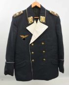 LUFTWAFFEN-UNIFORM "KLEINER ROCK", (ca. Gr. 40), Tuch/SatinDeutsches Reich um 1940 Uniformjacke