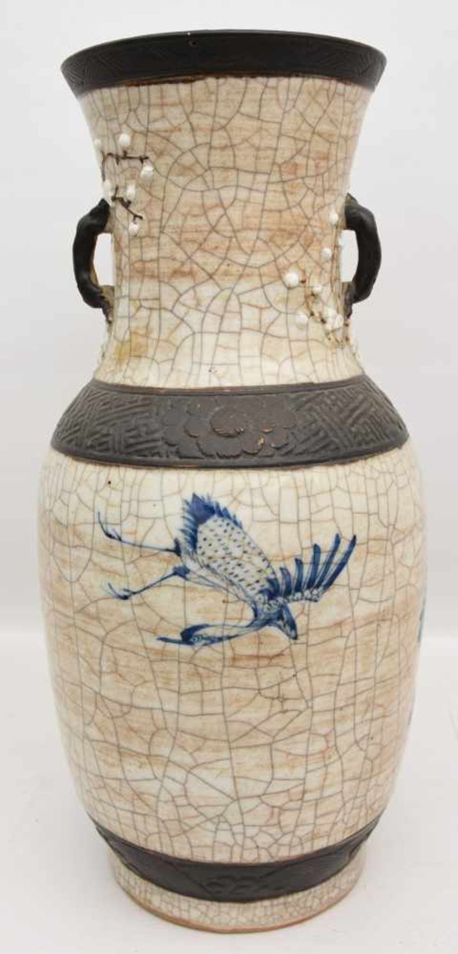 CHINESISCHE VASE "YUNG LO", bemaltes Porzellan glasiert, gemarkt, signiert, China Ming-Dynastie ( - Image 11 of 11