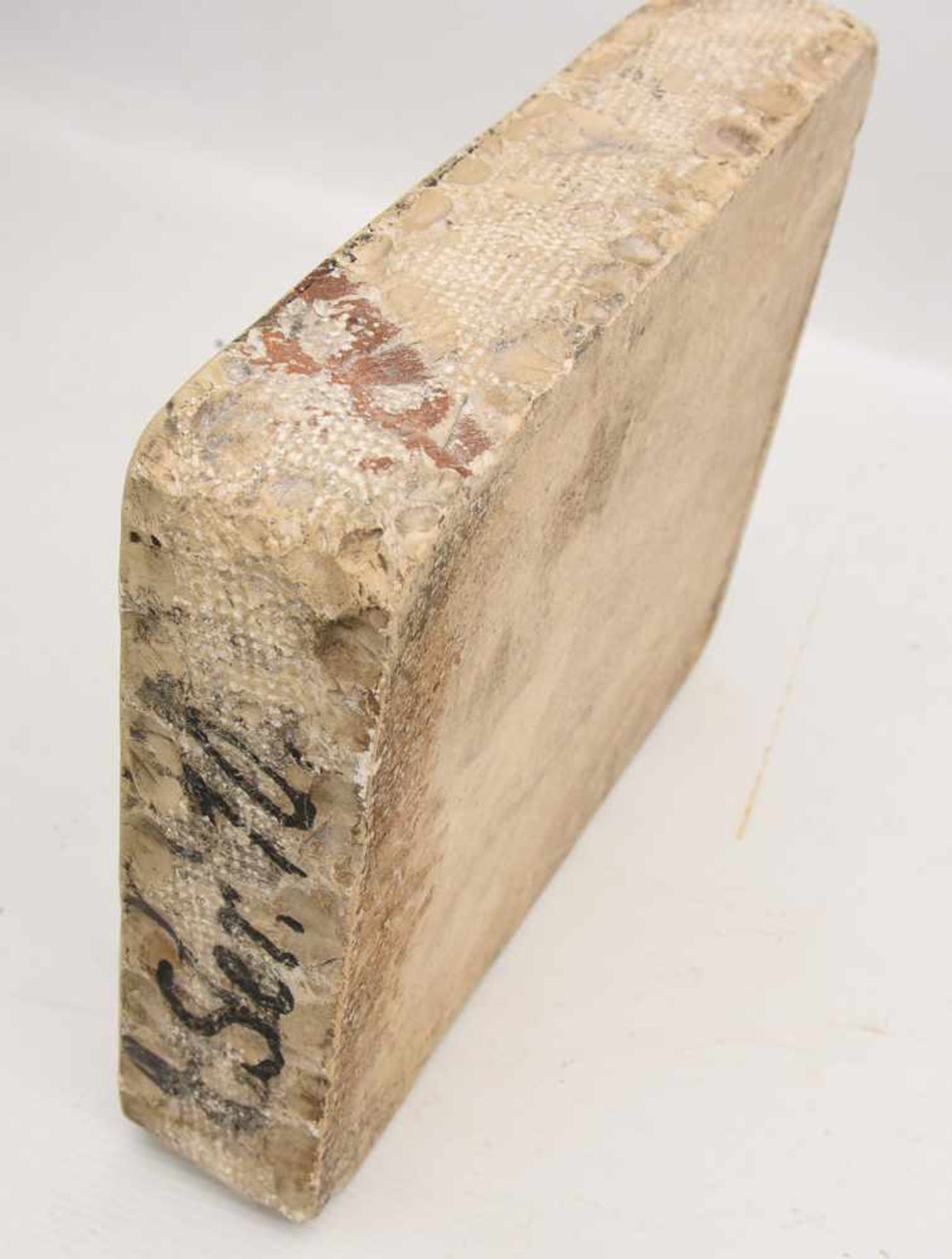 ZWEI DRUCKPLATTEN, Standstein graviert, 1. Hälfte 20. Jahrhundert Zwei Druckplatten aus Sandstein, - Bild 2 aus 5