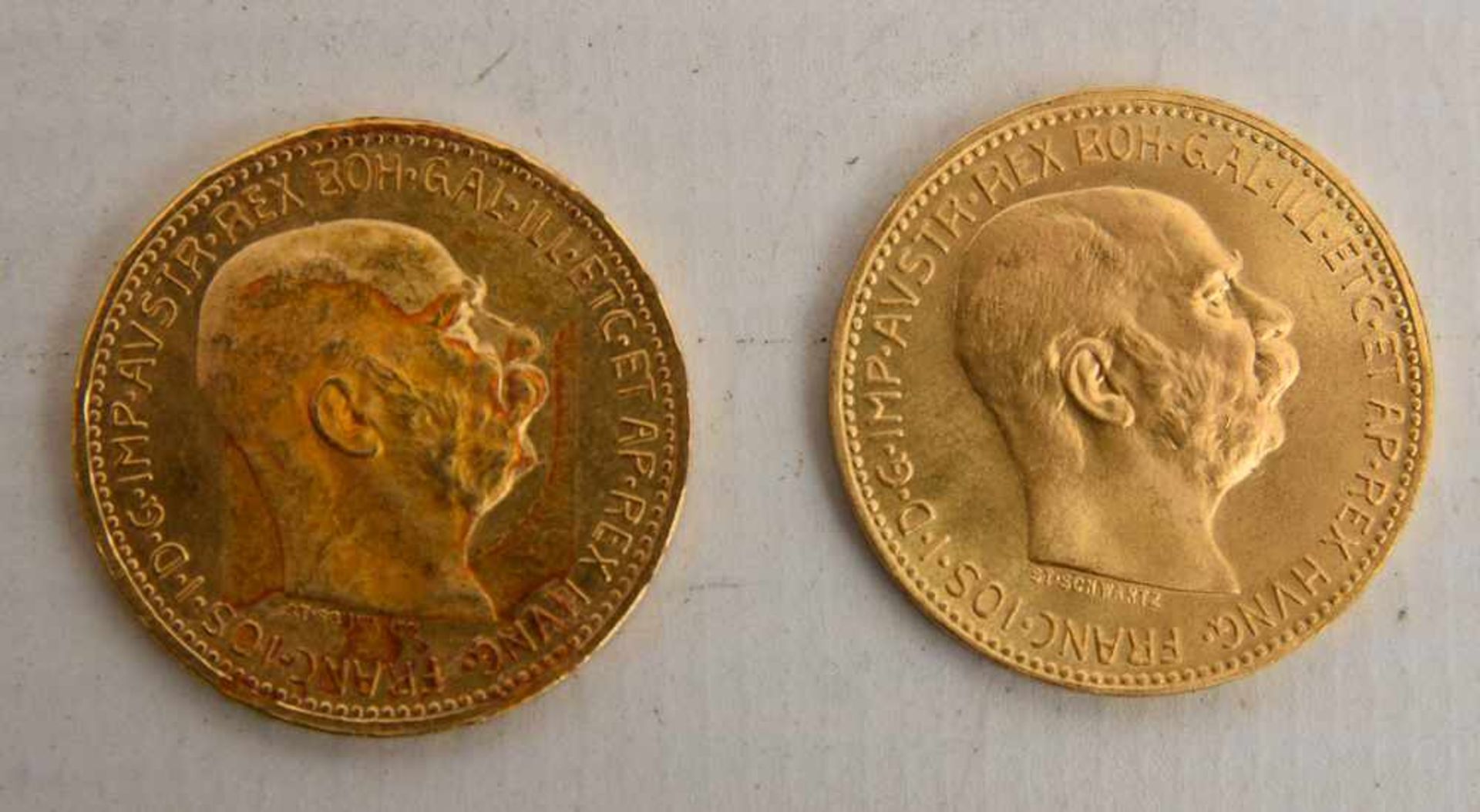 GOLDMÜNZEN KONVOLUT, Dukaten und Florin, 19. und. 20. Jahrhundert (3) 6 Münzen Konvolut bestehend - Image 8 of 9