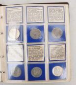 SILBERMÜNZEN, Konvolut Nr. 3 Gedenk und Sammelmünzen (22) Sammelband mit diversen Sammel und