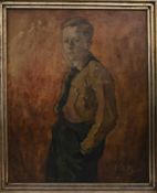 FRITZ KETZ (1903-1983), Portrait eines Jungen aus der Hitlerjugend, 1937. Gerahmt. Unten rechts